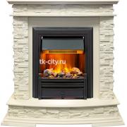 Каминокомплект Dimplex Luzern - Слоновая кость с очагом Brookline Black
