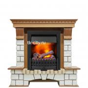 Каминокомплект Dimplex Pierre Luxe - Дуб / Белый (Высота 1050мм) с очагом Danville Black FB2