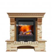 Каминокомплект Dimplex Pierre Luxe - Дуб / Сланец с очагом Danville Black FB2