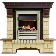 Каминокомплект Dimplex Pierre Luxe - Темный дуб / Шампань (Высота 1050мм) с очагом Cavendish