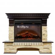 Каминокомплект Dimplex Pierre Luxe - Темный дуб / Сланец (Высота 1040 мм) с очагом Symphony 26 DF2608-INT