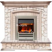 Каминокомплект Dimplex Preston - Белый/Слоновая кость с патиной с очагом Chesford