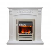 Каминокомплект Dimplex Sorrento угловой - Белый дуб с очагом Chesford
