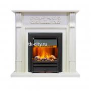 Каминокомплект Dimplex Venice - Фактурный белый с очагом Brookline Black