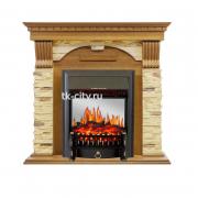 Каминокомплект Royal Flame Dublin - Дуб / Сланец с очагом Fobos FX M Black