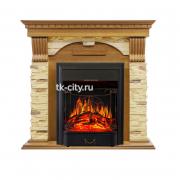Каминокомплект Royal Flame Dublin - Дуб / Сланец с очагом Majestic FX Black