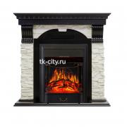 Каминокомплект Royal Flame Dublin - Венге / Сланец белый с очагом Majestic FX Black