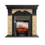 Каминокомплект Royal Flame Dublin - Венге / Сланец с очагом Fobos FX M Black