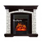 Каминокомплект Royal Flame Glasgow - Венге / Белый с очагом Majestic FX Black