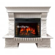 Каминокомплект Royal Flame Pierre Luxe Белый / Сланец белый с очагом Dioramic 25 LED FX