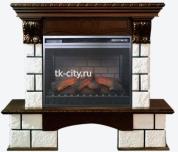 Каминокомплект Royal Flame Pierre Luxe темный дуб с очагом Vision 23 EF LED 3 D FX