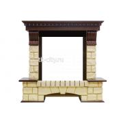 kaminokomplekt-royal-flame-pierre-luxe-temnyj-dub-shampan-s-ochagom-majestic-fx-brass