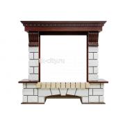 Портал Dimplex Pierre Luxe - Темный дуб / Белый (Высота 1040мм)