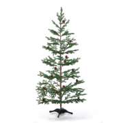 Crystal trees Ель искусственная Борго зеленая с шишками 210 см
